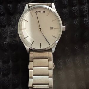 MVMT Silver Watch with Cream Face